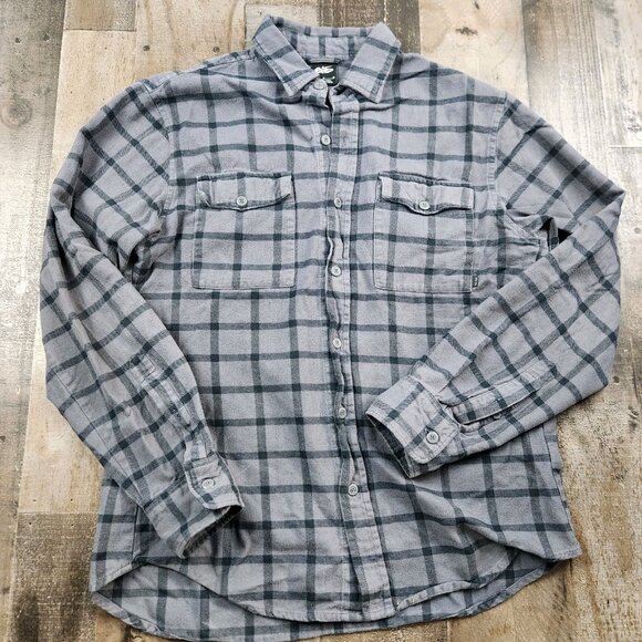Mens Nike 6.0 size M Medium Casual Button Down Long Sleeve Flannel Shirt Sample - Picture 2 of 9